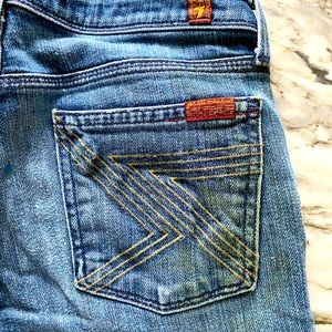 7 for All Mankind Jeans with Gold Stitching
